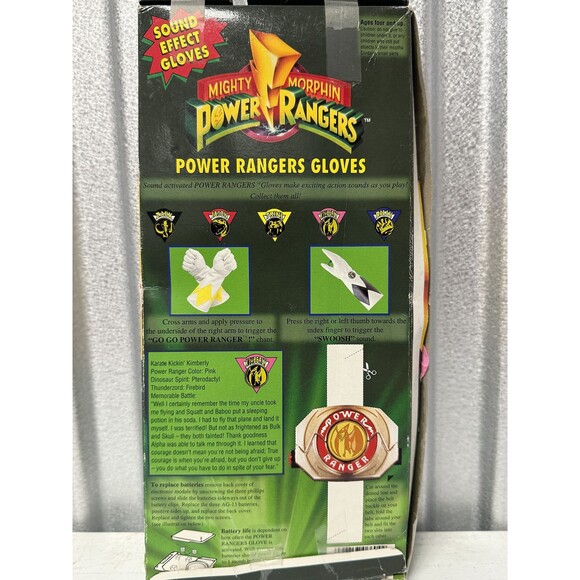 🔥 VINTAGE ORIGINAL 🔥 1994 Power Rangers Pink Kimberly Costume With Gloves - Picture 5 of 15